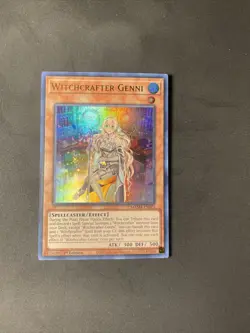 Yugioh! Witchcrafter Genni - MAMA-EN023 - Ultra Rare - 1st Edition Near Mint, En - Image 1