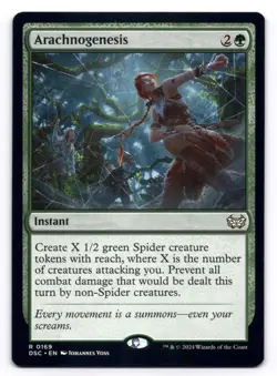 Arachnogenesis NM Commander: Duskmourn: House of Horror 169 MTG Regular - Image 1