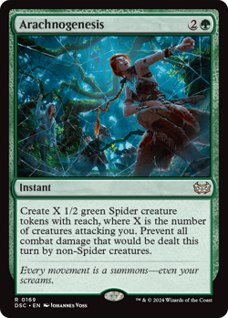 Arachnogenesis 169 Near Mint Duskmourn House of Horror Commander DSC Magic MTG - Image 1