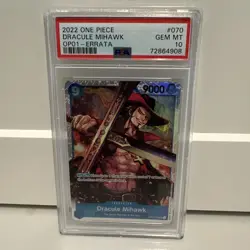 2022 ONE PIECE ROMANCE DAWN 070 DRACULE MIHAWK PSA 10 - Image 2