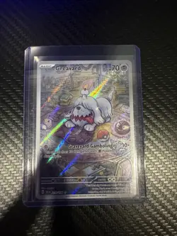 Pokemon TCG Greavard Scarlet Violet Base Set Illustration Rare Card 214/198 - Image 1