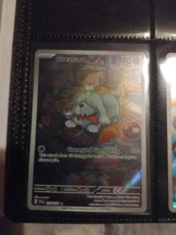 Pokemon TCG Greavard Scarlet Violet Base Set Illustration Rare Card 214/198 - Image 1