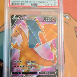 Pokemon Charizard V SWSH050 Sword & Shield Promo Full Art Holo PSA 10 - Image 1