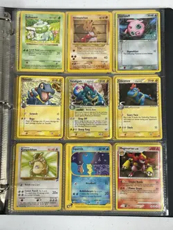 Pokemon Card Collection VTG Binder Lot Holo Rare WoTC Delta Feraligatr Squirtle - Image 1