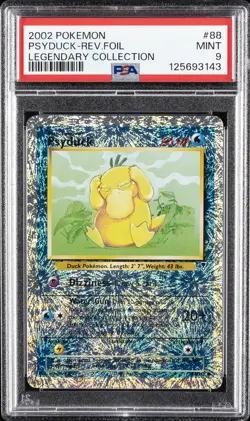 2002 POKEMON LEGENDARY COLLECTION #88 PSYDUCK-REVERSE FOIL PSA 9 - Image 1
