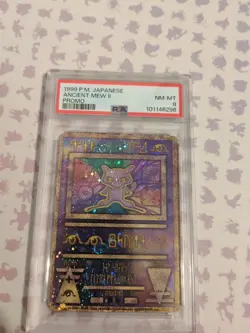 1998-99 POKEMON JAPANESE PROMO ANCIENT MEW II PSA 8 W/ Swirls - Image 3