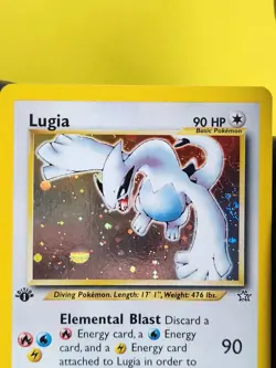 Lugia Holo 9/111 1st Edition Neo Genesis 2000 Pokemon WOTC Vintage Rare Near M - Image 2
