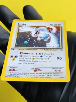 Lugia Holo 9/111 1st Edition Neo Genesis 2000 Pokemon WOTC Vintage Rare Near M - Image 5