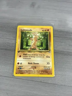Pokemon TCG Sudowoodo Neo Genesis 77/111 Regular 1st Edition Common LP - Image 1