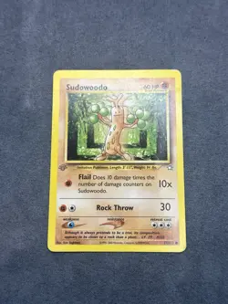 Pokemon TCG Sudowoodo 77/111 1st Edition Neo Genesis Set - Image 1