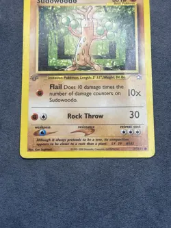 Pokemon TCG Sudowoodo 77/111 1st Edition Neo Genesis Set - Image 3