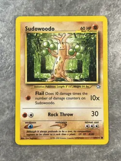 Sudowoodo 77/111 Pokemon TCG Neo Genesis Vintage WOTC Card Regular (Light Play) - Image 1
