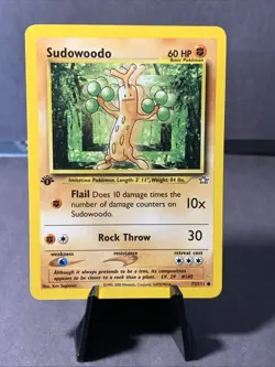 Pokemon TCG Sudowoodo Neo Genesis #77/111 Regular 1st Edition Common LP WOTC VTG - Image 1