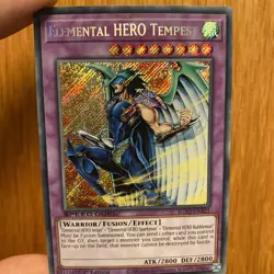 Yu-Gi-Oh! Elemental Hero Tempest EEN-EN034 1st Edition Ultimate Rare - Elemental - Image 1