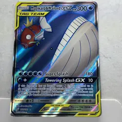 Magikarp and Wailord GX 160/181 Team Up Full Art Pokemon Card NM/LP - Image 2