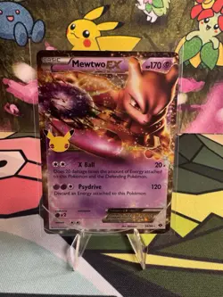 Mewtwo EX 54/99 Celebrations Classic Collection Pokemon Card TCG Holo NM - Image 1