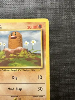 Diglett 47/102 - Base Set (MP) - Fight Fighting Symbol Misprint Error - Image 3