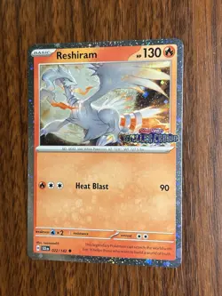 Reshiram 022/142 STELLAR CROWN STAMP COSMOS HOLO FOIL Pokemon STAMPED English - Image 2