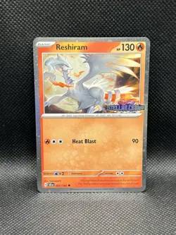 Reshiram 022/142 STELLAR CROWN STAMP COSMOS HOLO FOIL Pokemon STAMPED English - Image 3