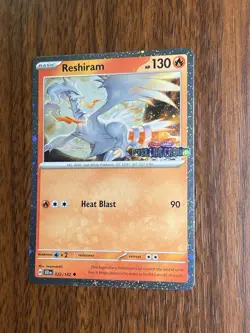 Reshiram 022/142 STELLAR CROWN STAMP COSMOS HOLO FOIL Pokemon STAMPED English - Image 1