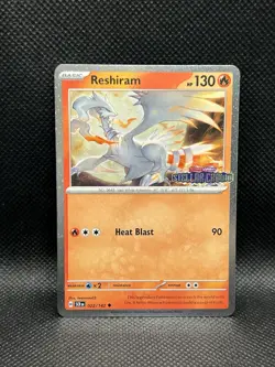 Reshiram 022/142 STELLAR CROWN STAMP COSMOS HOLO FOIL Pokemon STAMPED English - Image 3