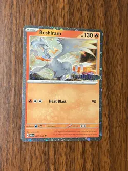 Reshiram 022/142 STELLAR CROWN STAMP COSMOS HOLO FOIL Pokemon STAMPED English b - Image 1