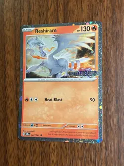 Reshiram 022/142 STELLAR CROWN STAMP COSMOS HOLO FOIL Pokemon STAMPED English a - Image 1