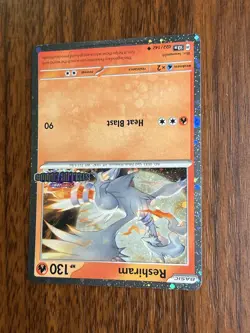 Reshiram 022/142 STELLAR CROWN STAMP COSMOS HOLO FOIL Pokemon STAMPED English a - Image 2