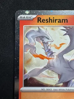 Reshiram 022/142 Stellar Crown Stamped Cosmos Holo Promo Pokemon Card NM - Image 2