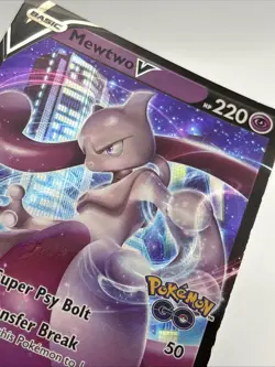 Mewtwo SWSH223 Black Star Promos Go Ultra Rare Holo Pokemon 2022 - Image 3