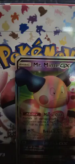 Pokemon TCG Sun & Moon Team Up Mr. Mime GX Holo Ultra Rare Card 67/181 - Image 2
