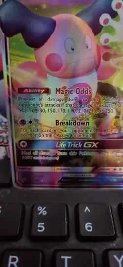 Pokemon TCG Sun & Moon Team Up Mr. Mime GX Holo Ultra Rare Card 67/181 - Image 4