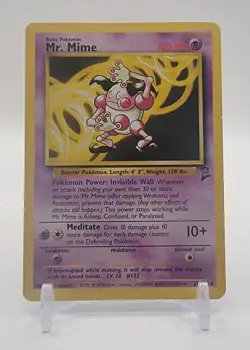 Pokemon TCG Mr. Mime Base Set 2 Card 27/130 Regular Card - Image 1