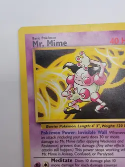 Pokemon TCG Mr. Mime Base Set 2 Card 27/130 Regular Card - Image 3