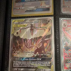 Pokemon Espeon & Deoxys GX Tag Team Promo Holo Card SM240 SM Black Star Promos - Image 1