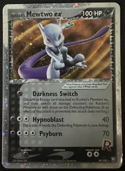 Rocket’s Mewtwo ex 99/109 Holo - Team Rocket Returns - (LP) Pokemon Card - Image 1