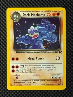Pokemon Cards Dark Machamp 10/82 Team Rocket Holo Rare NM - Image 1