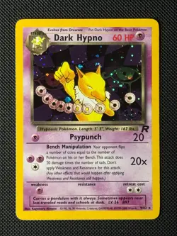 Pokemon Cards Dark Hypno 9/82 Team Rocket Holo Rare NM - Image 1