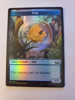 MTG Magic The Gathering Card Angel FISHToken Creature Angel Fish New Capenna - Image 1
