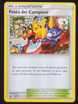 CHAMPIONS FESTIVAL SM78 - POKEMON WORLD CHAMPIONSHIPS 2017 PROMO CARD ITALIAN - Image 1
