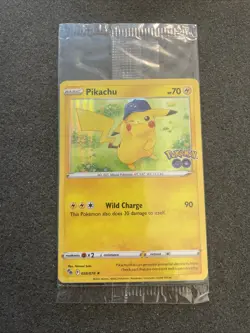 Pokemon/Pokemon GO Prerelease Pikachu Holo Foil Promo Card #028/078 Sealed - Image 1
