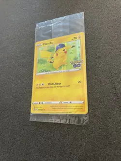 Pokemon/Pokemon GO Prerelease Pikachu Holo Foil Promo Card #028/078 Sealed - Image 4
