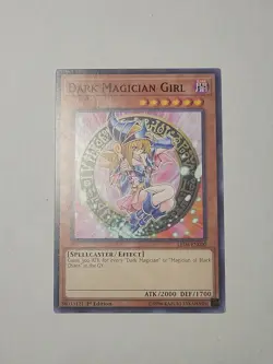 Yugioh Dark Magician Girl LED6-EN000 1ST EDITION Near Mint/Mint Card (132) - Image 1