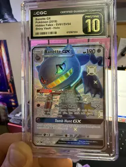 CGC 10 Banette GX Shiny SV61/SV94 Shiny Vault Hidden Fates Pokemon Card - Image 3