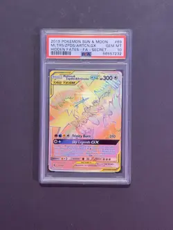 Pokemon Card - Hidden Fates Moltres & Zapdos & Articuno Secret Rare Holo PSA 10 - Image 1
