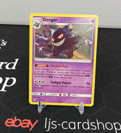 Gengar 70/214 Sun & Moon Regular Rare Unbroken Bonds LP Pokemon Card - Image 1