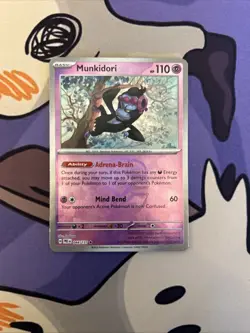 Pokemon Munkidori TCG Prismatic Evolutions Holo Card 044/131 Master Ball NM - Image 1