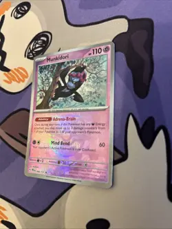 Pokemon Munkidori TCG Prismatic Evolutions Holo Card 044/131 Master Ball NM - Image 3