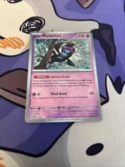Pokemon Munkidori TCG Prismatic Evolutions Holo Card 044/131 Master Ball NM - Image 4