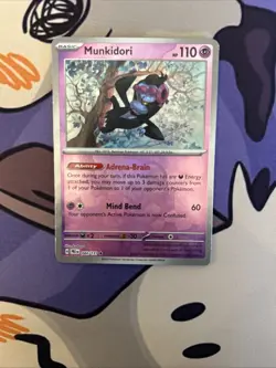 Pokemon Munkidori TCG Prismatic Evolutions Holo Card 044/131 Master Ball NM - Image 5